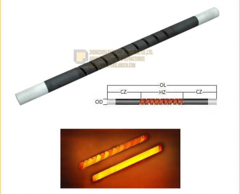 single spiral silicon carbide heating elements